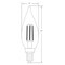 Feit Electric Feit Enhance CA10 (Flame Tip) E12 (Candelabra) Filament LED Bulb Soft White 40 Watt Equivalence 6 pk CFC40927CAFIL6 - alternate 2